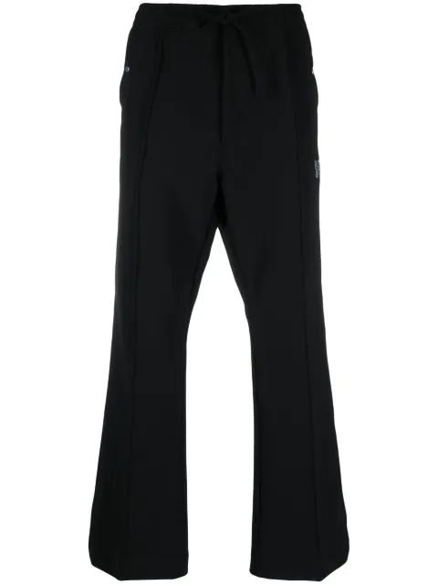 logo-embroidered flared track pants