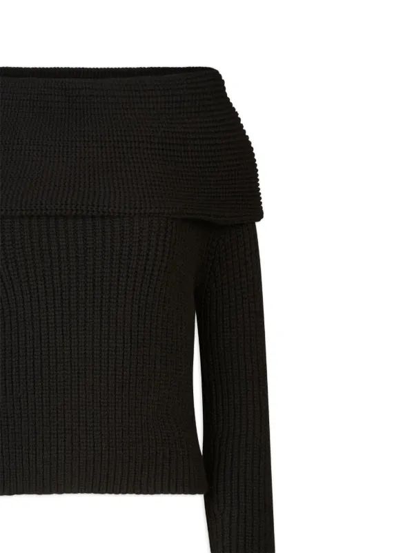 Nina Ricci off shoulder Folded Jumper Farfetch