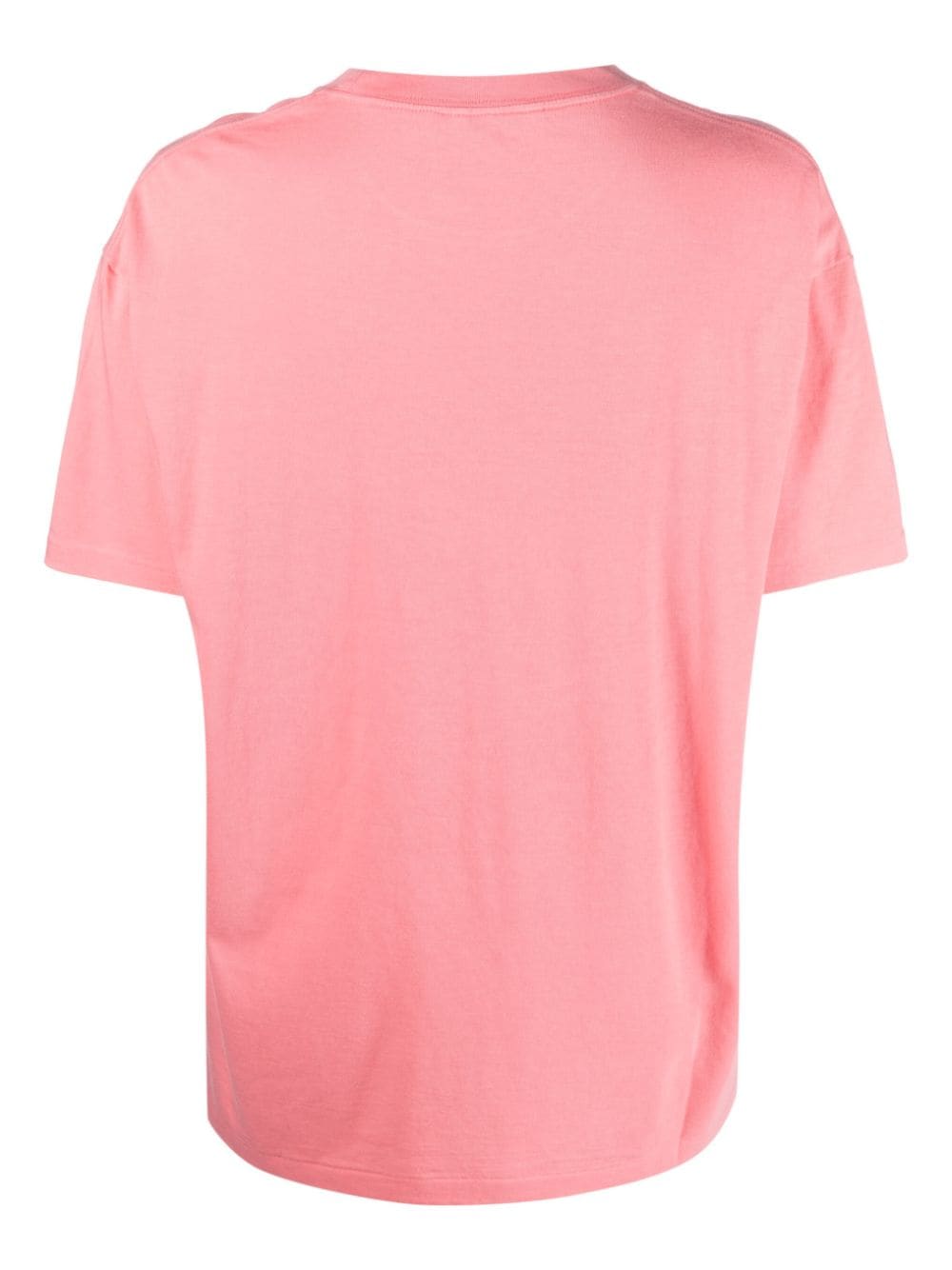 Shop Auralee Crew-neck Cotton T-shirt In Pink