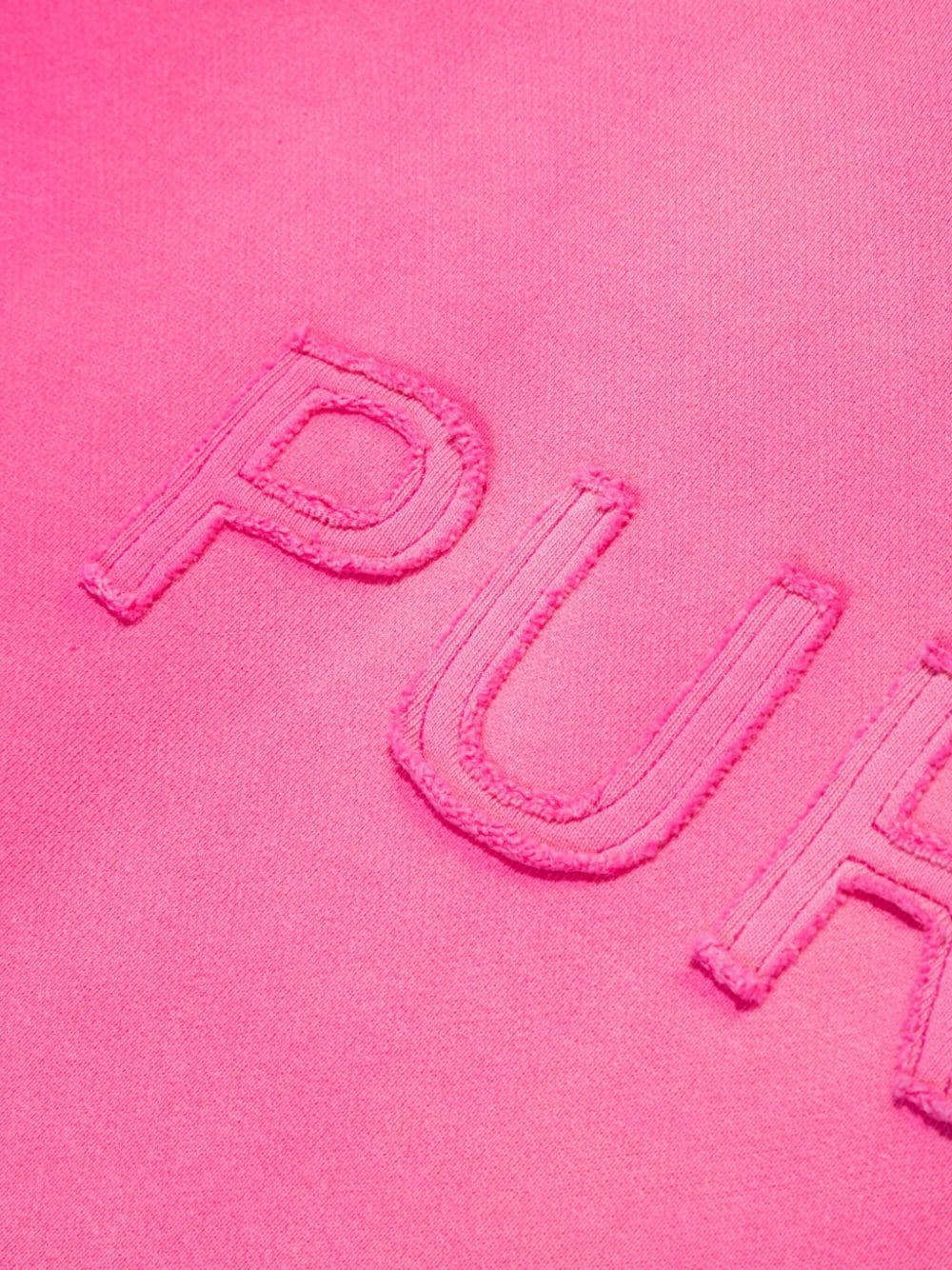 Purple Brand logo-appliqué Fleece Hoodie - Farfetch