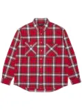 Purple Brand plaid-print flannel shirt - Red