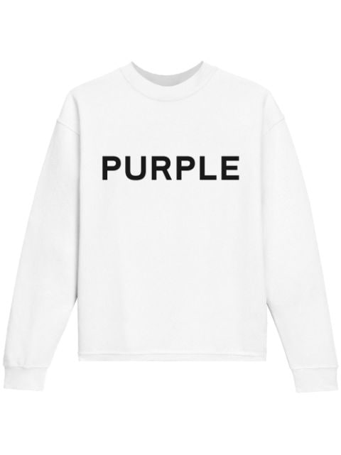 Purple Brand sweatshirt i fleece med logotryk