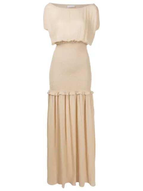 Triya Vestido longo Olga de algodão