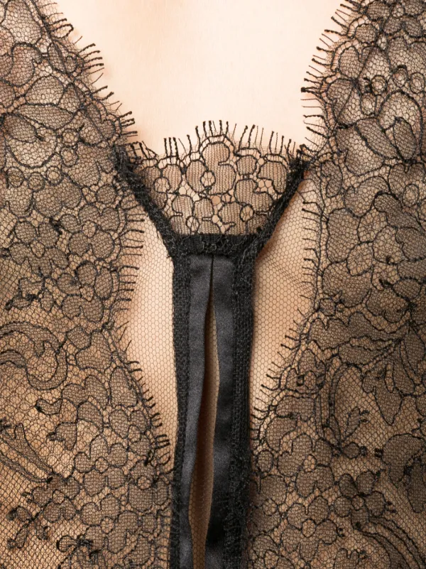 TOM FORD silk-satin Lace Camisole Top | Black | FARFETCH ZA