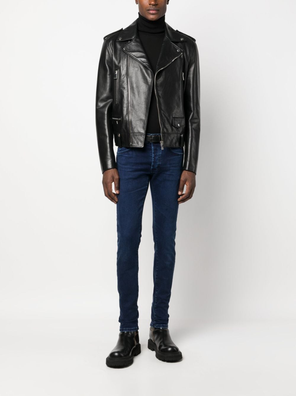 John Richmond Slim-fit jeans - Blauw