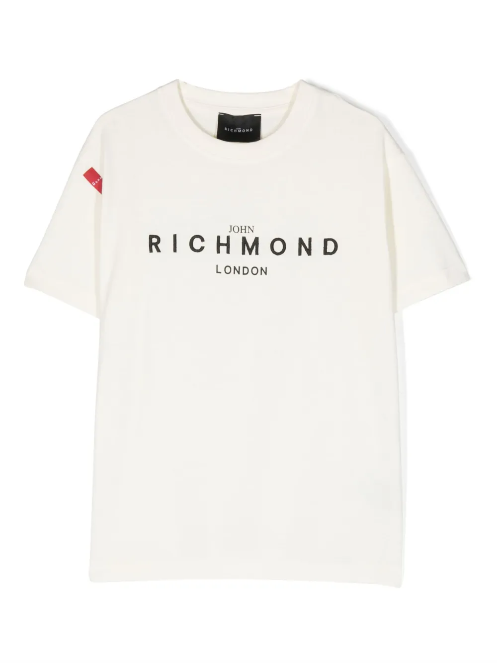 John Richmond Junior T-shirt met geborduurd logo Beige