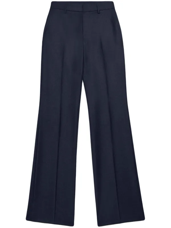 Navy blue outlet wide leg trousers