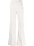 AMI Paris flared corduroy trousers - White