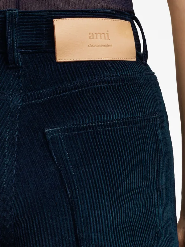 AMI Paris Flared Corduroy Trousers | Blue | FARFETCH RO AMI Paris Flared Corduroy Trousers | Blue | FARFETCH RO