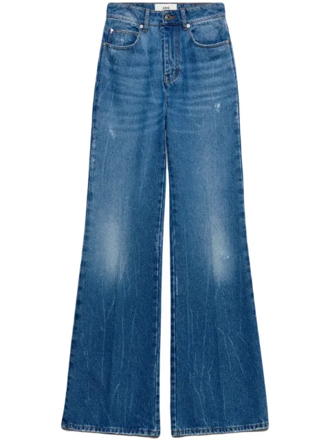 AMI Paris high-waist straight-leg cotton jeans