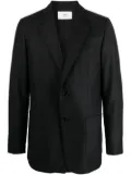 AMI Paris single-breasted virgin-wool blazer - Grey