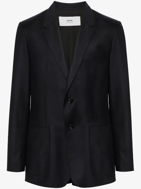 AMI Paris single-breasted virgin wool blazer