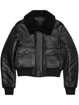 Designer hotsell shearling jacket