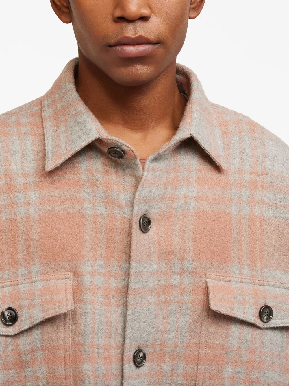 ★★AMI PARIS★★ Oversized Wool Check Shirt Beige UJK226WV0 $685 Ami Paris Oversized Plaid Wool Shirt Jacket XL | eBay