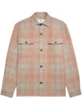 AMI Paris plaid wool shirt jacket - Neutrals