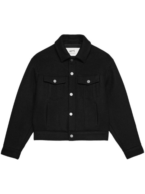 AMI Paris long-sleeve wool jacket