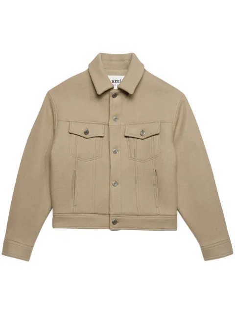 AMI Paris long-sleeve wool jacket