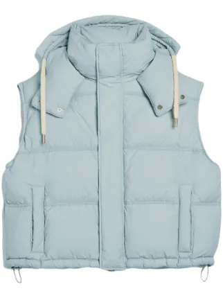 AMI Paris フーデッド パデッドベスト | ブルー | FARFETCH JP