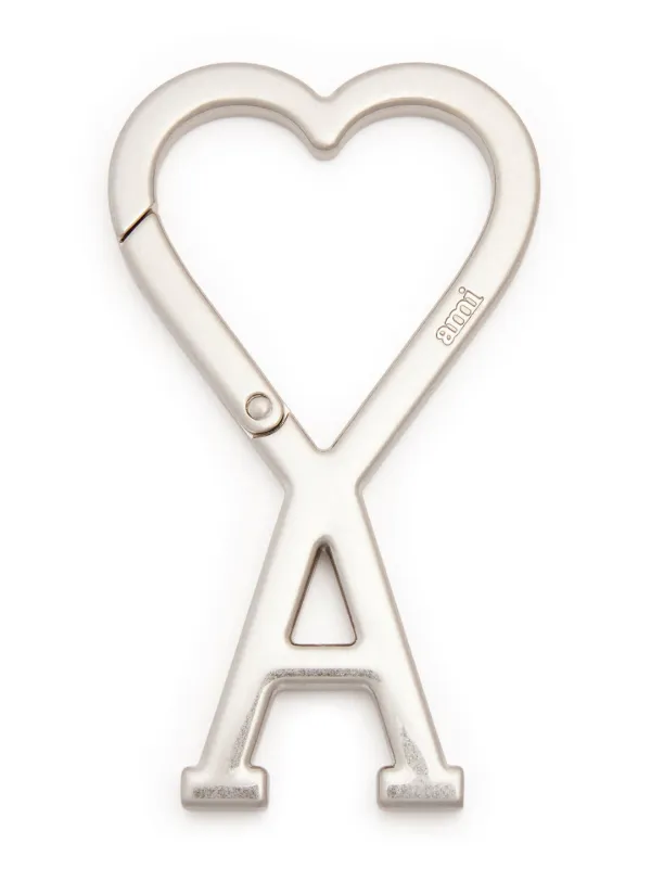 AMI Paris logo-shaped Logo Keyring - Farfetch