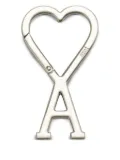 AMI Paris logo-shaped logo keyring - Silver