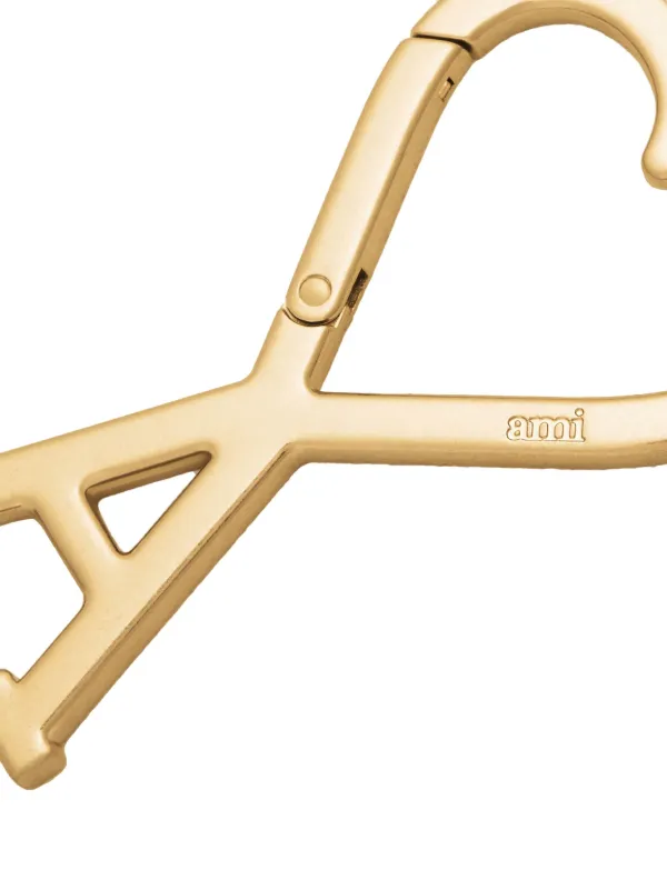 ami ハートロックキーホルダー AMI PARIS アミパリス ロゴ ハート キーリング キーホルダー (AMI