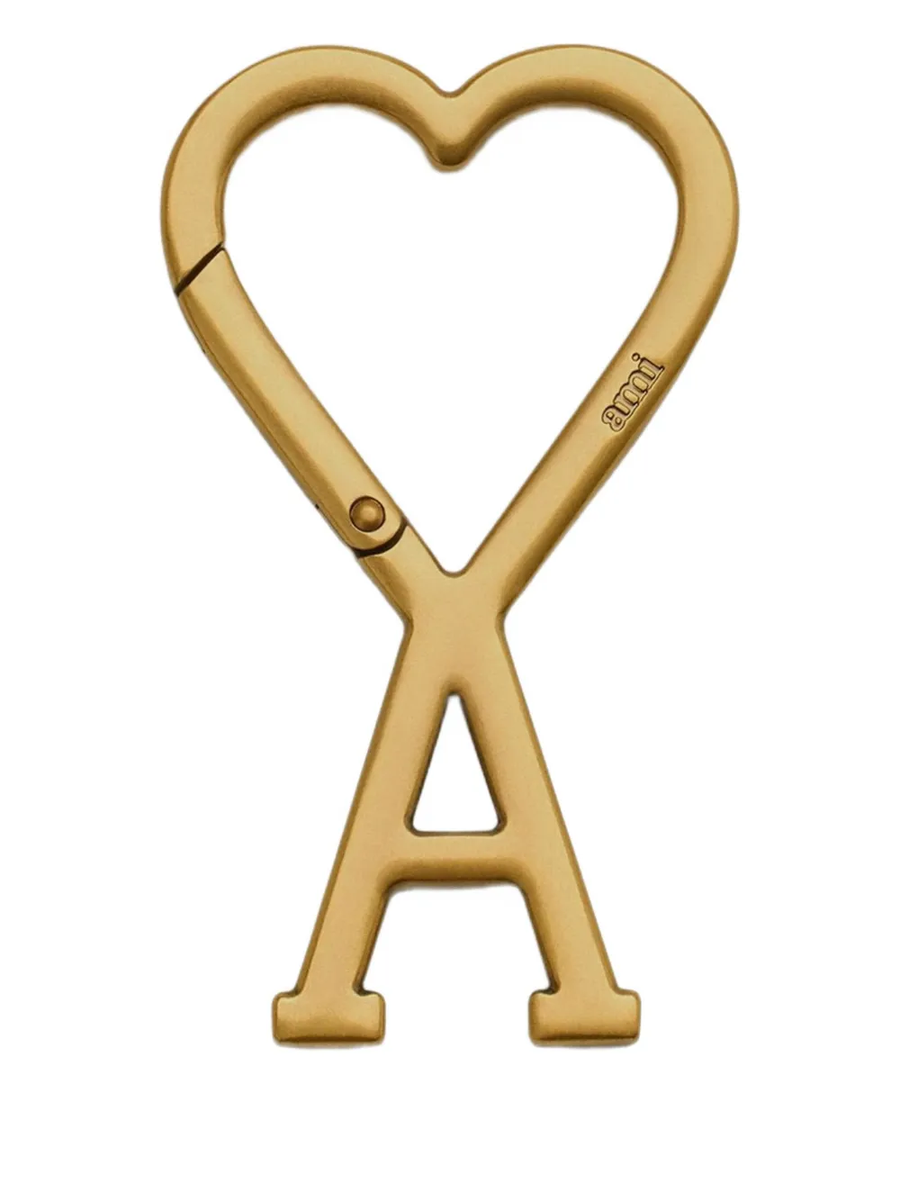AMI Paris Ami De Coeur hook keyring | Gold | Image 1