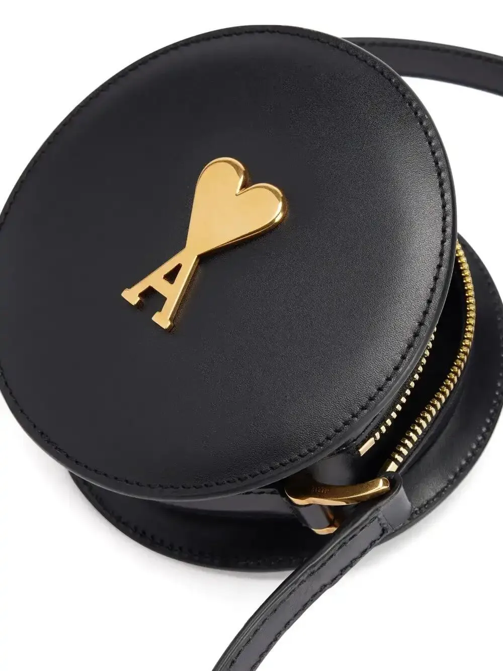 logo-plaque round shoulder bag