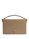 AMI Paris Lunch Box leather bag - Neutrals