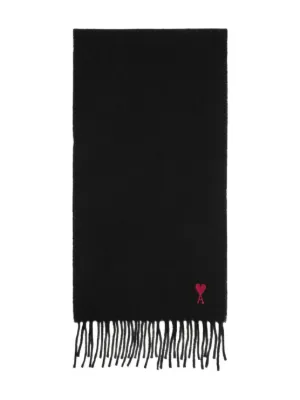 Ami paris シルクスカーフ AMI Paris プリント シルクスカーフ | ブラック | FARFETCH JP
