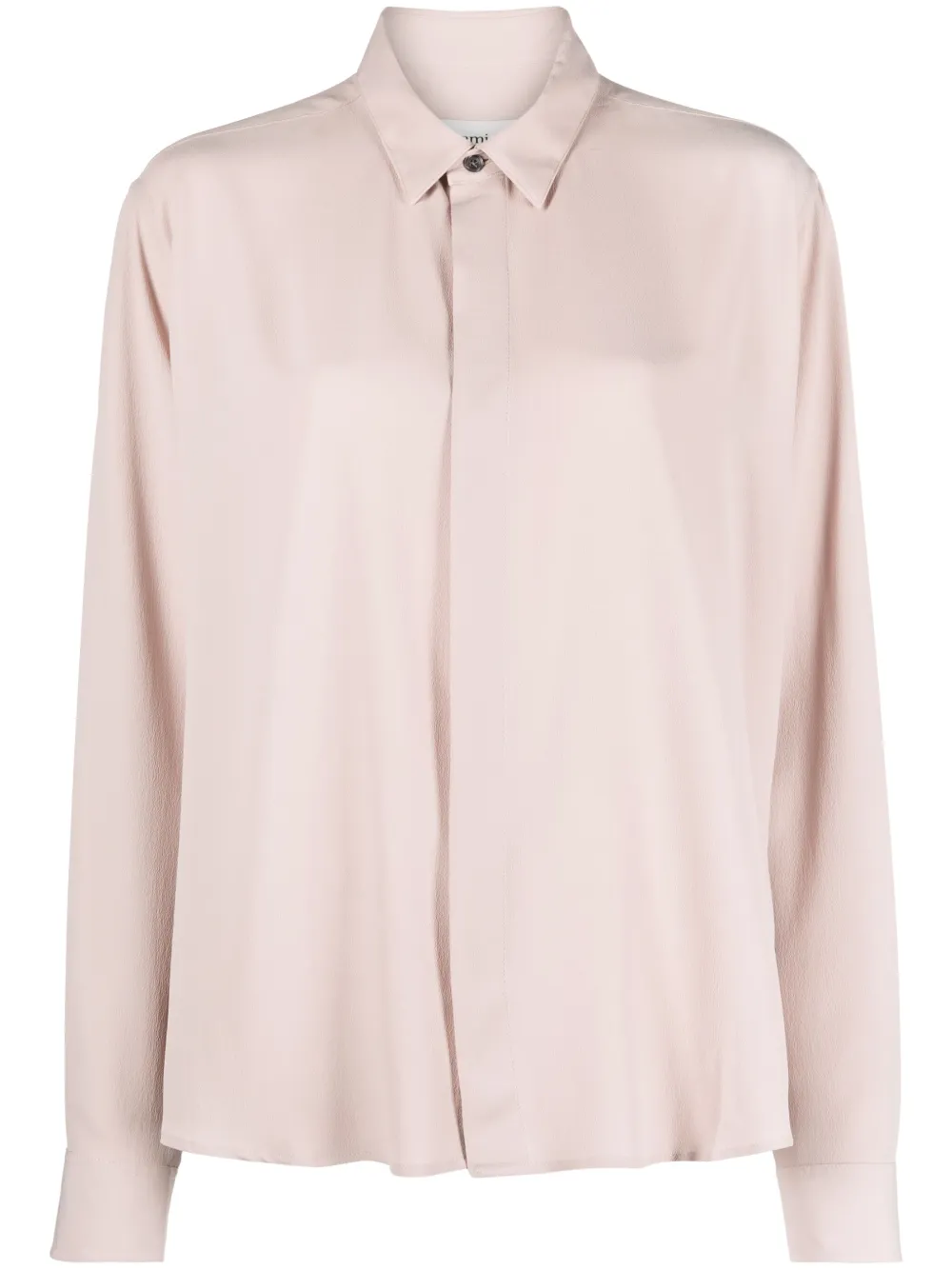 AMI Paris camisa de seda con cuello | rosado | Image 1