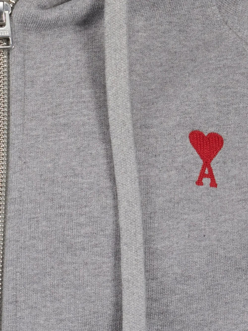 AMI Paris Hoodie met borduurwerk Grijs