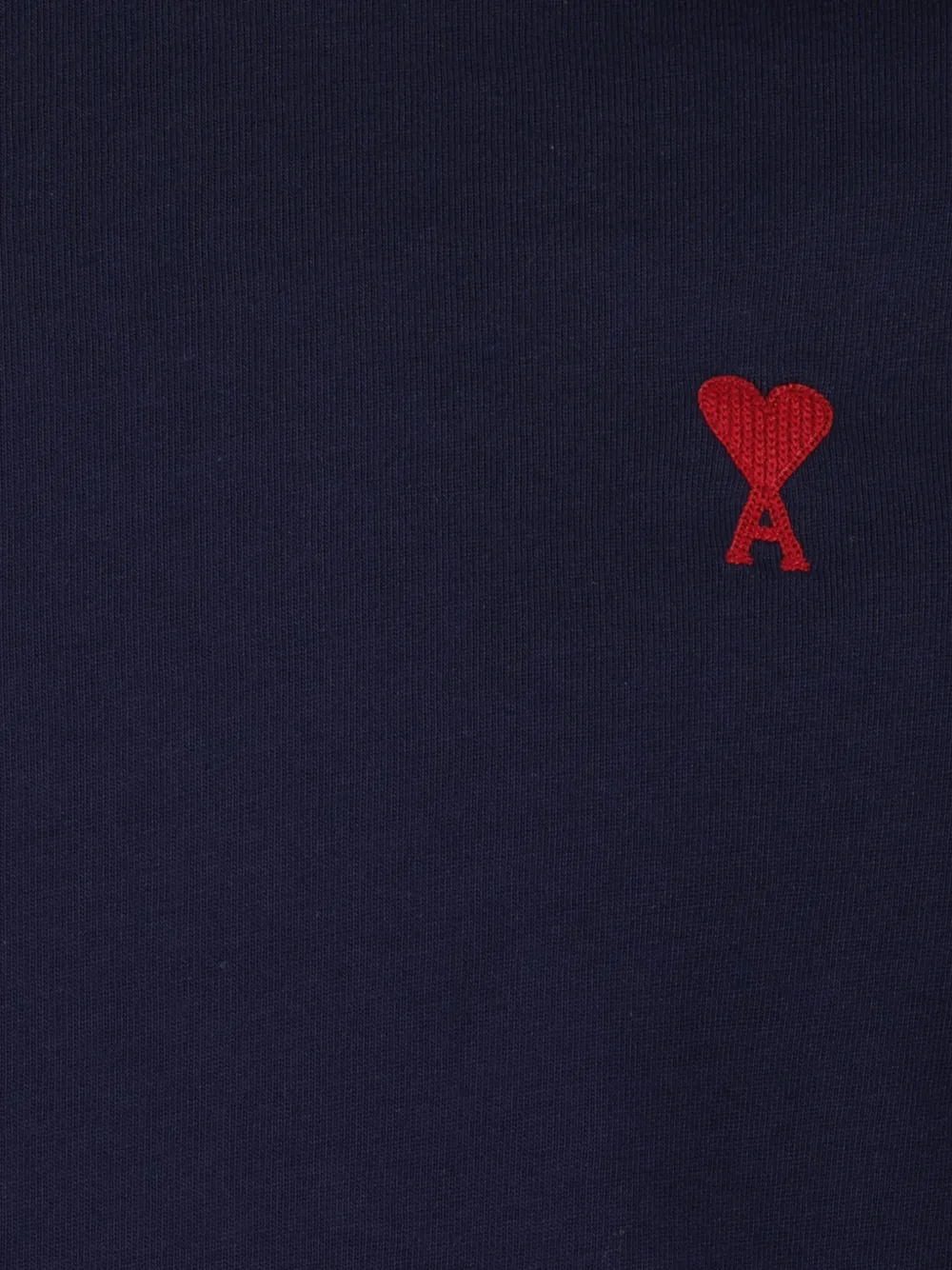 AMI Paris T-shirt met logo Blauw