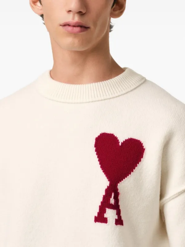【AMI PARIS】Ami de Coeur ポインテル ミディドレス ホワイト AMI PARIS】Ami de Coeur ポインテル ミディドレス ホワイト Ω