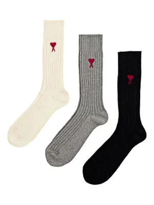 Designer Socks for Men | AMI PARIS US