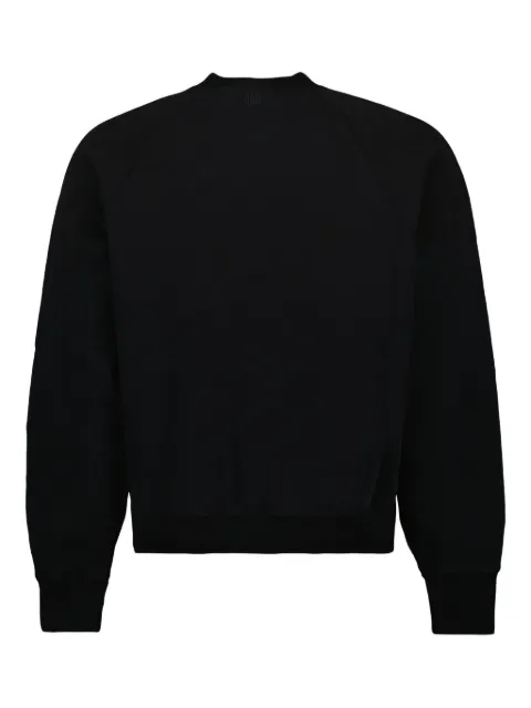 AMI Paris logo-embroidered organic-cotton sweatshirt