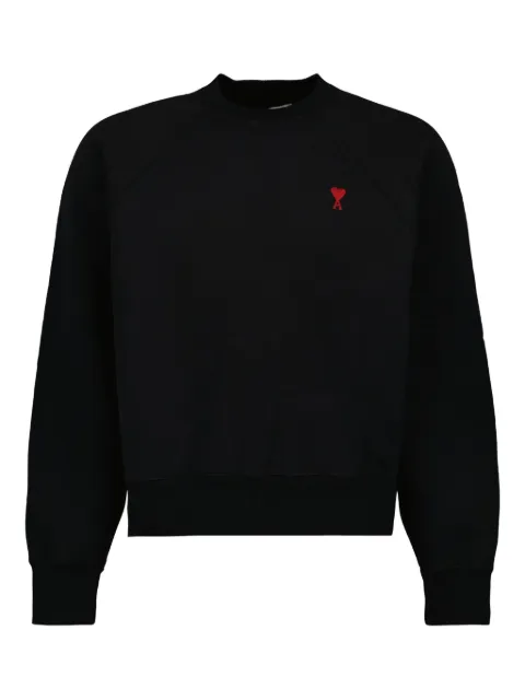 AMI Paris logo-embroidered organic-cotton sweatshirt