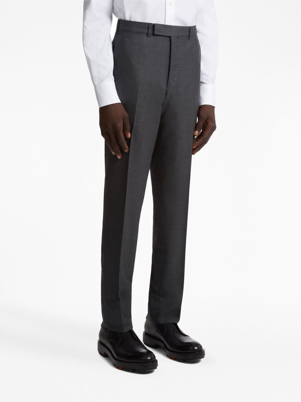 Shop Zegna Oasi Single-breasted Cashmere Suit In Grey