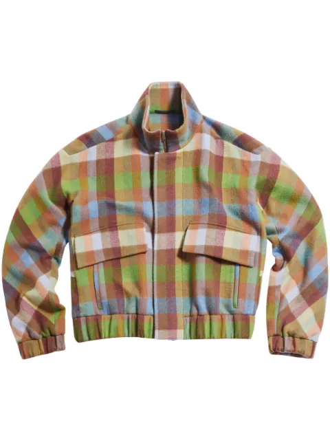 Zegna x The Elder Statesman checked cashmere blouson