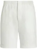 Zegna elasticated-waist linen shorts - White