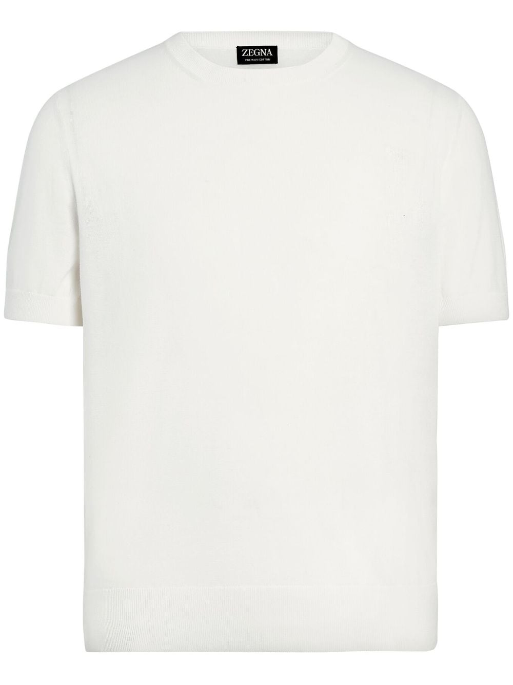 Zegna Short-sleeve Cotton Jumper In White