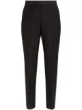 Zegna wool-mohair tailored trousers - Black