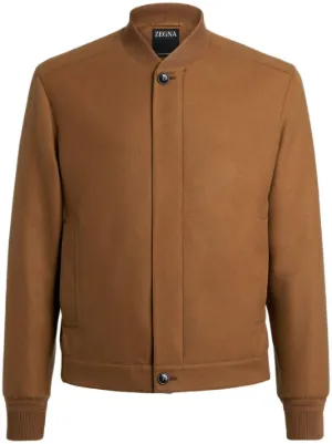 Zegna ジップアップ ボンバージャケット | ブルー | FARFETCH JP