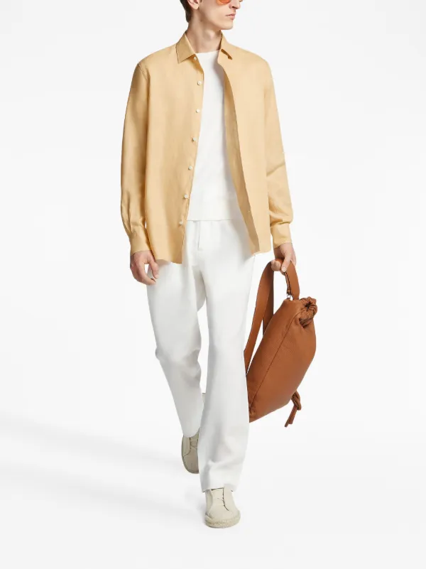 Zegna Linen Track Pants | White | FARFETCH