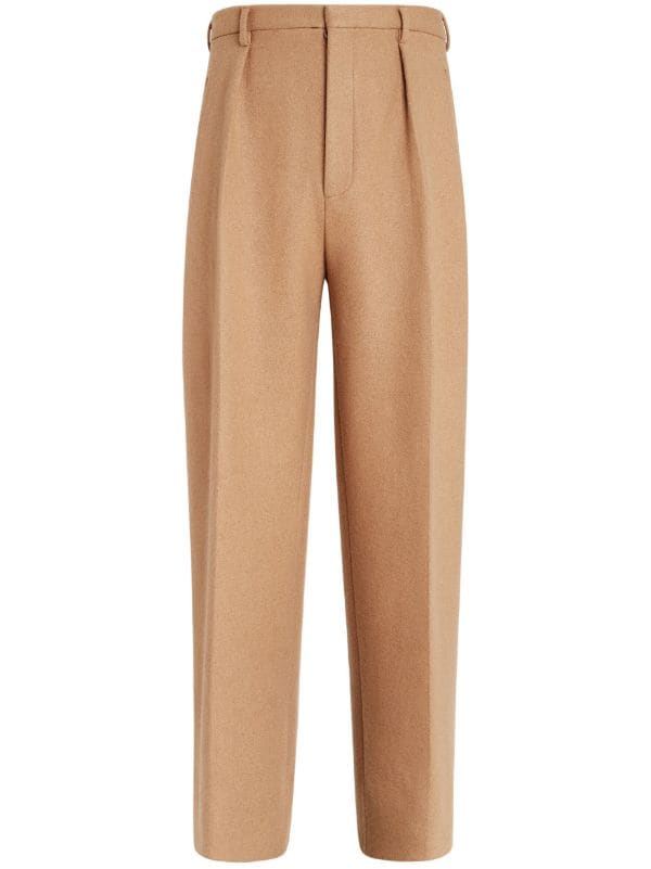 Zegna straight-leg wool-blend Trousers - Farfetch