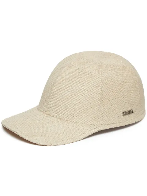 Zegna Cappello da baseball con placca logo