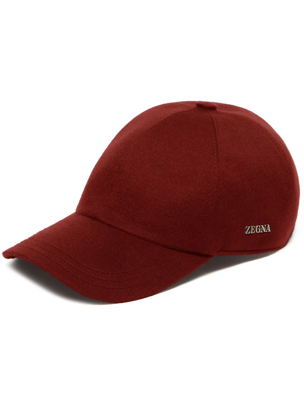 Zegna Logo-embossed Baseball Cap In Red