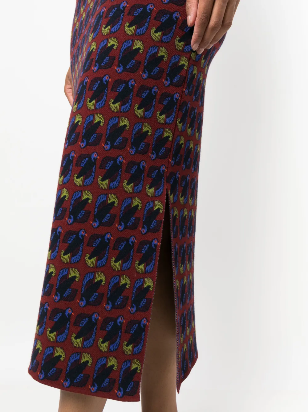 Paula Monogram-pattern High-waist Skirt In Multi