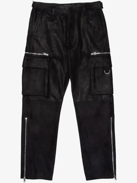Purple Brand zipped cargo trousers