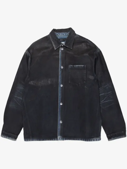 Purple Brand Beschichtete Hemdjacke