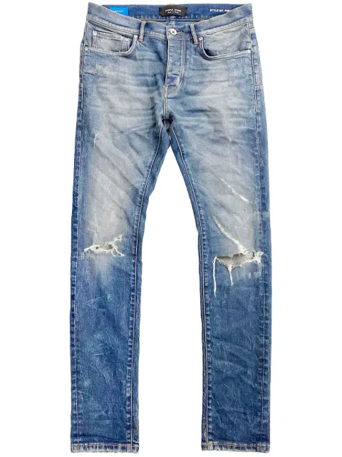 Purple Brand P005 Thrashed Tinted lige-jeans